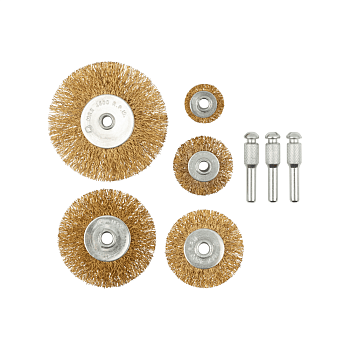 Корщетки со штифтом, набор 5шт 38572 